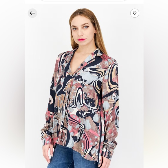 Esprit Silk Pop Over Blouse - Picture 3 of 9